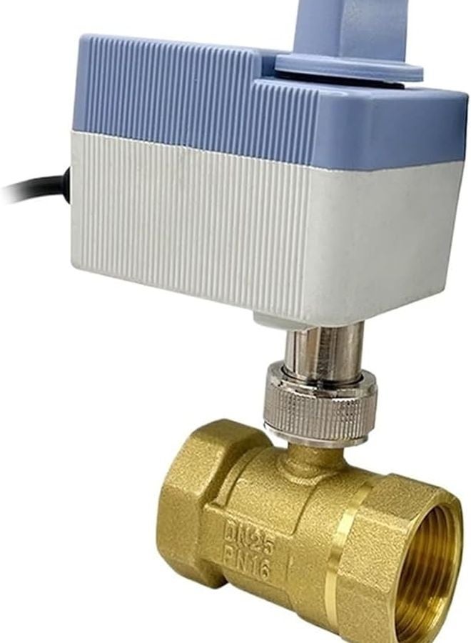 ACE391 0 5 بوصة 12 فولت تيار مستمر CR02 محرك صمام كرة نحاسي مقاوم للماء 220 فولت 24 فولت تجاوز يدوي - Image 1