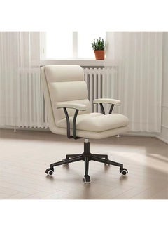 Hihonor Office Chair,Computer Game Table and Chair,Latex Material,Adjustable Height Swivel Table and Chair for Home/Study/Office(White)  - Image 1