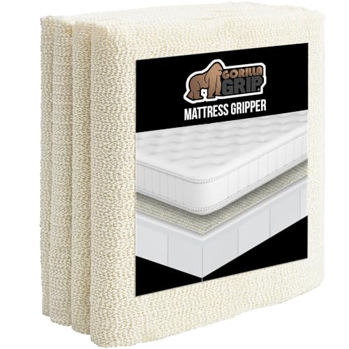 GORILLA GRIP Non Slip Mattress Gripper Prevents Mattresses from Sliding and Holds Bed in Place Pad Grips Beds Sofa Couch Chair Cushions and Helps Keep Topper from Slipping Easy Trim Pads Twin XL - Image 1