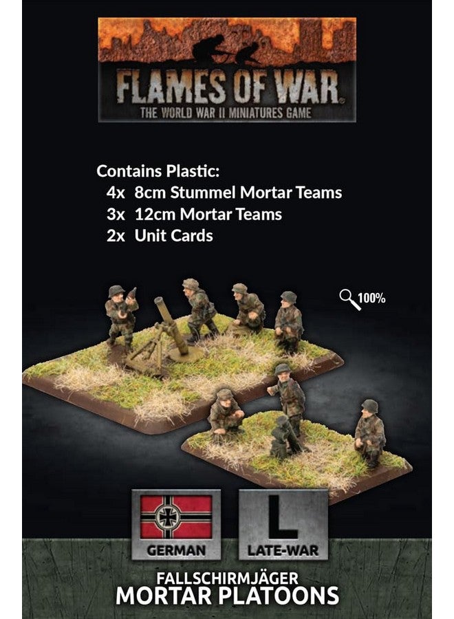 Flames of War: Late War: German: Fallschirmjager 8cm/12cm Mortar Platoon (GE769) - Image 1
