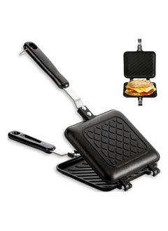 Sandwich Maker, Non-stick Grilled Sandwich and Panini Maker Pan with Handle, Stovetop Toasted Sandwich Maker Aluminum Flip Pan for Home Kitchen - pzsku/Z68A5F7497E23FC1C31F9Z/45/_/1718184048/ffa14379-4285-42b8-9d71-7524bcee7823