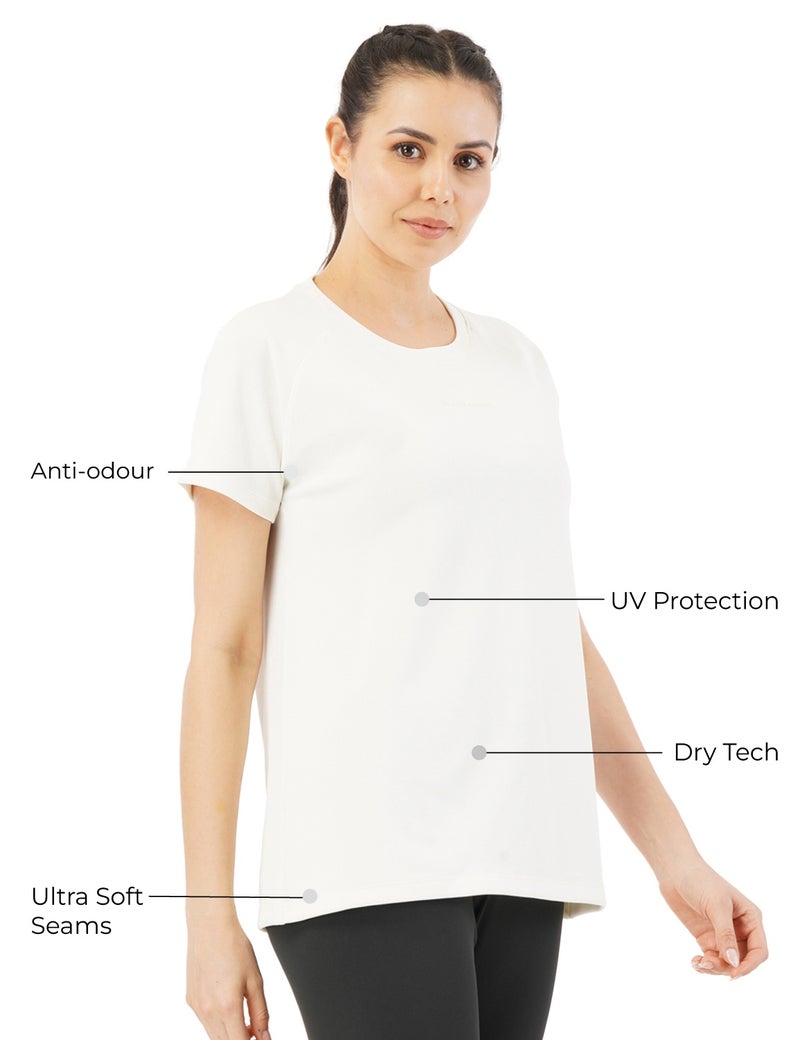 pump'd Athleisure Women's T-shirt for Gym -Lightweight, Anti-Odor, UV Protect, Dry Tech, Ultra Soft Seams - Image 3