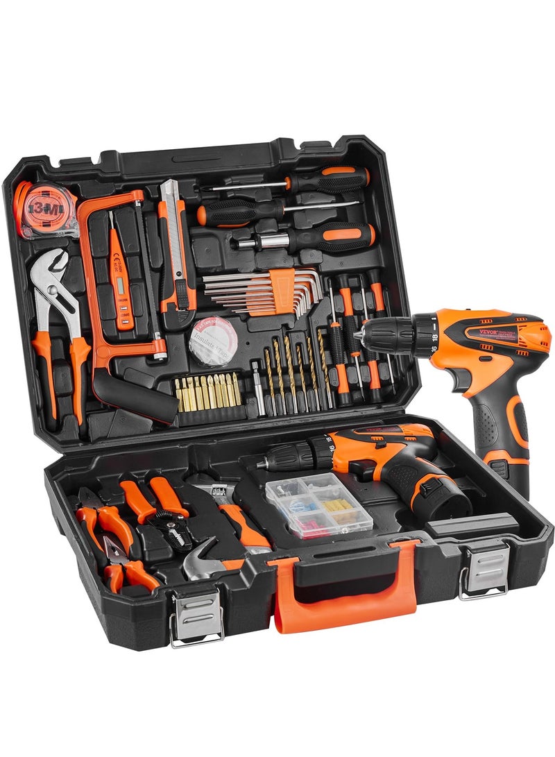 XiuWoo Cordless Drill Tool Kit 146-Piece Power Tool Household Tool Set with Electric Drill and Portable Tool Storage Case for Home Maintenance, DIY Projects, and Automotive Repair - Image 2