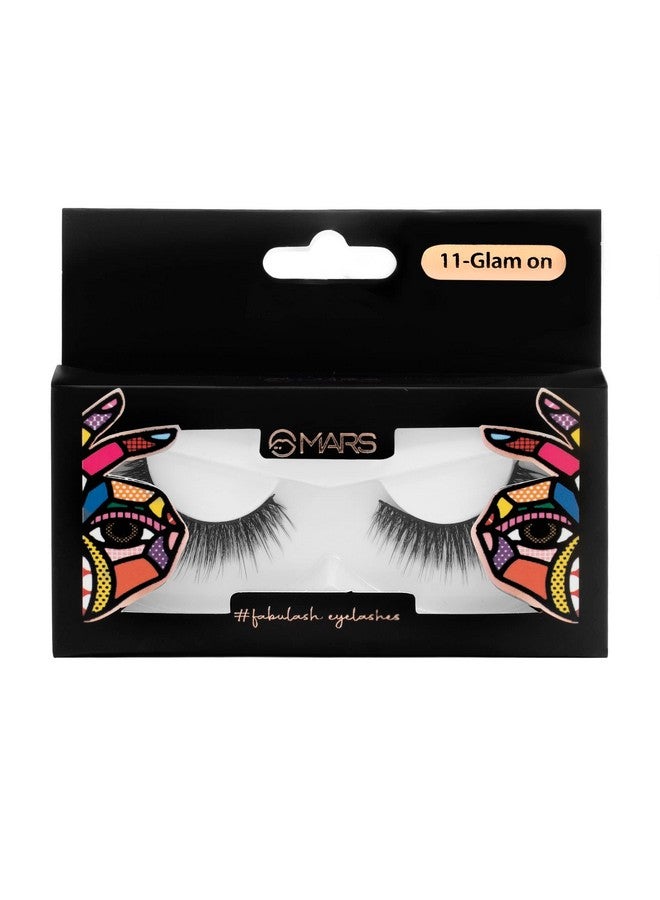 MARS Fabulash Eyelashes for Women | Lightweight False Eye Lashes | Synthetic Hair and Lightweight | Easy to Fits in Any Eye shape (11-Glam On) - Image 2