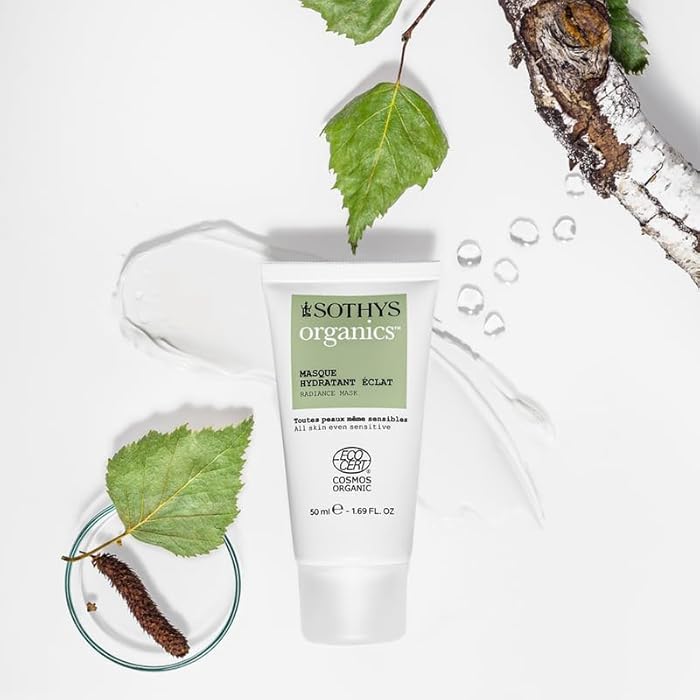 SOTHYS Organics Radiance Mask | Hydrating Organic Face Mask with Birch Sap for Sensitive, Oily & Dry Skin | Vegan, Moisturizer Boost - Image 2