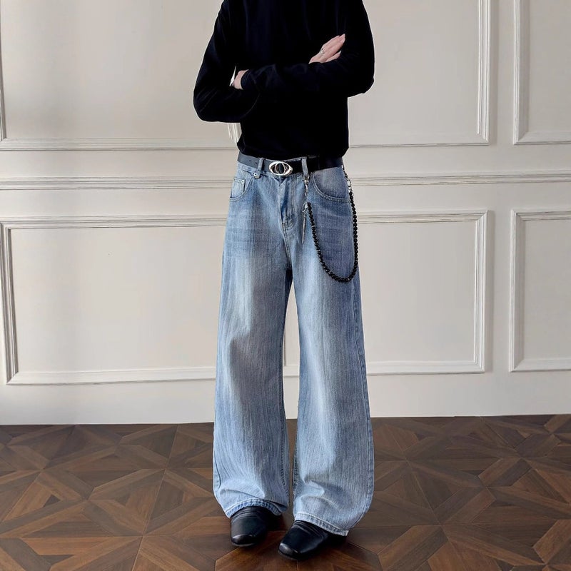 Unisex Classic Denim Jeans Loose Fit Daily Outdoor Wear - Image 4