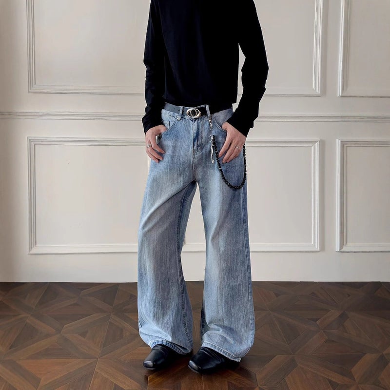 Unisex Classic Denim Jeans Loose Fit Daily Outdoor Wear - Image 5