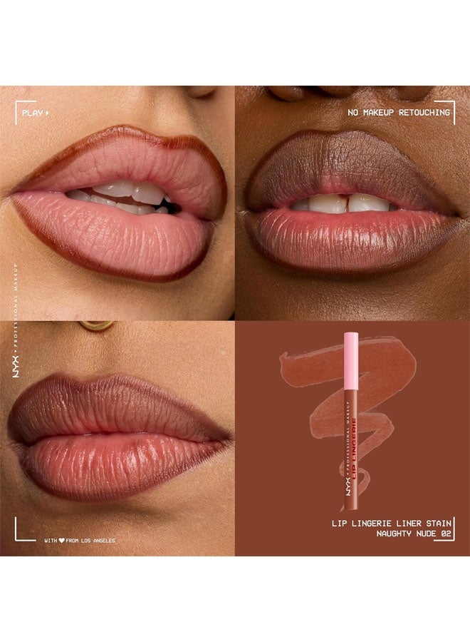PAGE VINE Lip Lingerie Lipliner Stain, Matte Seamless All Day Wear Waterproof Transfer Proof Smudge Proof Long Lasting Lip Makeup Precise Contour - Image 3