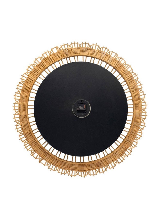 دانوب هوم ساعة حائط دانوب هوم سانسا من الجوت - أبيض 80x80x4.5 ديكور حائط أنيق ساعات عصرية لديكور المنزل تصميم بلاستيك وورق أنيق | إكسسوارات منزلية ديكورية - Image 3