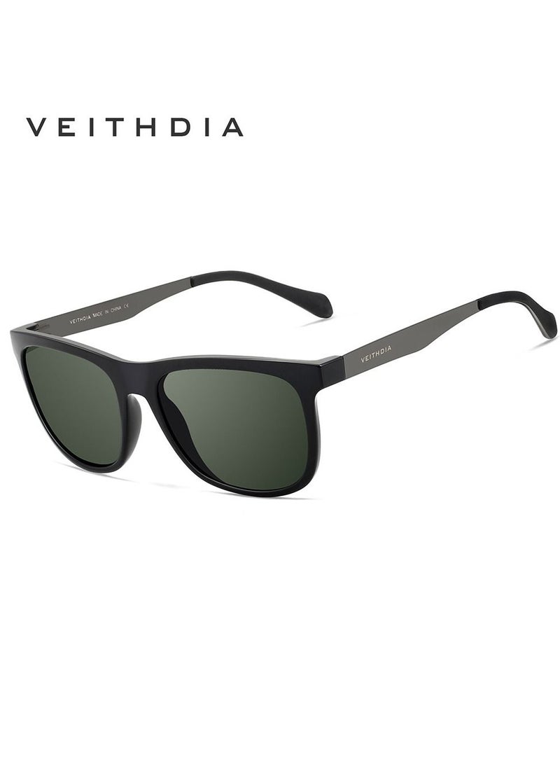 Veithdia Stainless Steel Square Polarized UV Resistant Sunglasses
