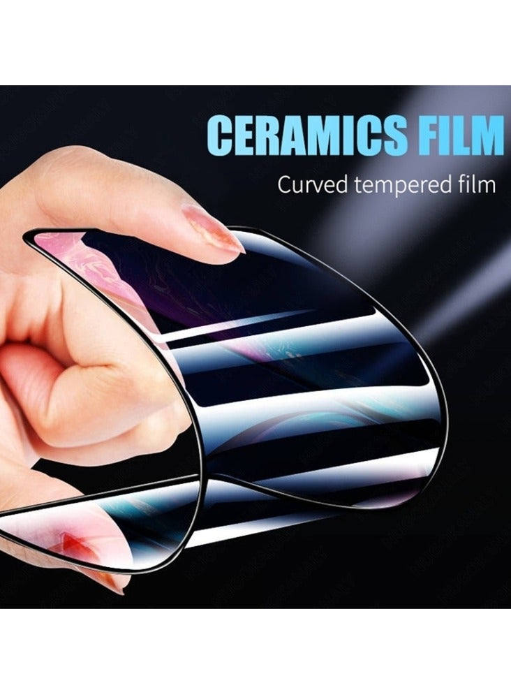 تيمبرد غلاس واقي شاشة ذو حافة سوداء من الزجاج المقوى متوافق مع هاتف Samsung Galaxy S6 Edge Plus - Image 3