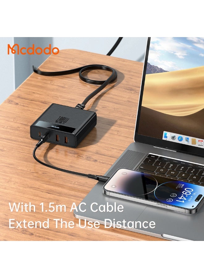 Mcdodo 100W Charger USB C 4-IN-1 2C2A 100W PD Charger Fast Charging Station With AC Cable 1.5Meter C Type 5A Charging Cable - Image 5