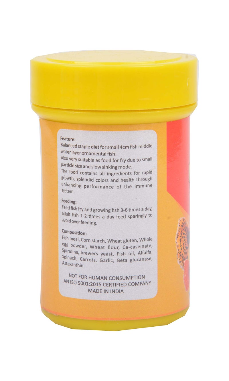 TAIYO طعام سمك الجوبي للبالغين من تايو - جبي بت. النظام الغذائي الأساسي للجوبي. نظام غذائي قوي لتعزيز الألوان لجميع أنواع الجوبي، جودة ممتازة، أفضل طعام لسمك الجوبي!!، 45 جرام (عبوة من 3) - Image 2