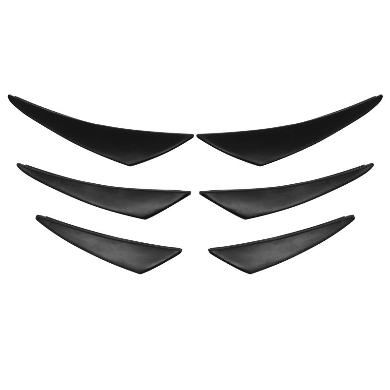 Universal Glossy Black Front Bumper Lip Splitter Diffuser Strip Car Body Replacement Accessory - Image 2