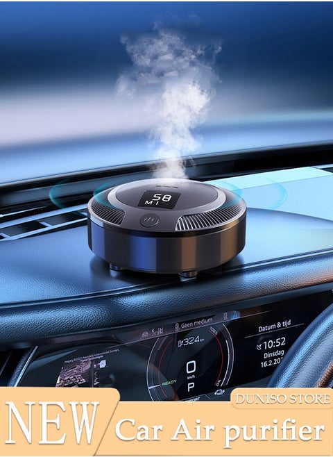 Car Ionizer Air Purifier, USB Air Freshener, Portable Vehicle Air Purifier with USB Charging  3 Speeds, Filters for Pollution, Odors, Gases, Viruses, Great for Travel or Commute