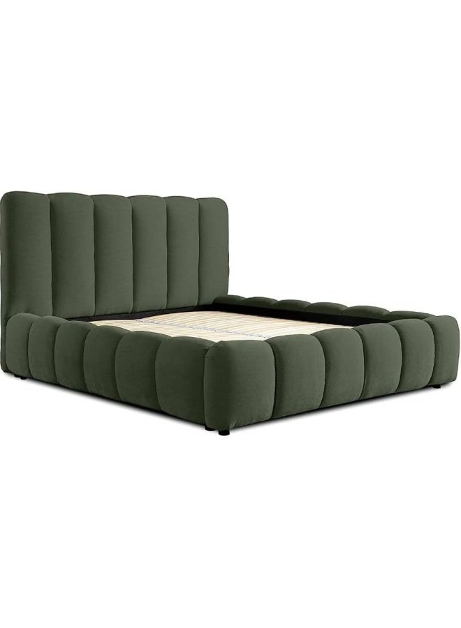 Modern Fabric Upholstered Bed Frame