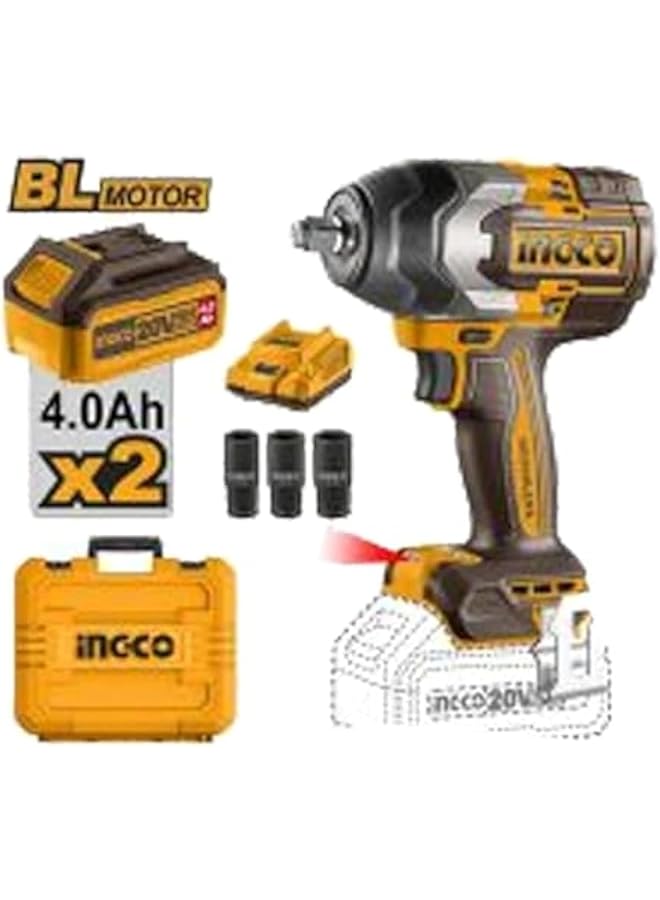 INGCO Ciwli2085 Li Ion Impact Wrench 20V - Image 1