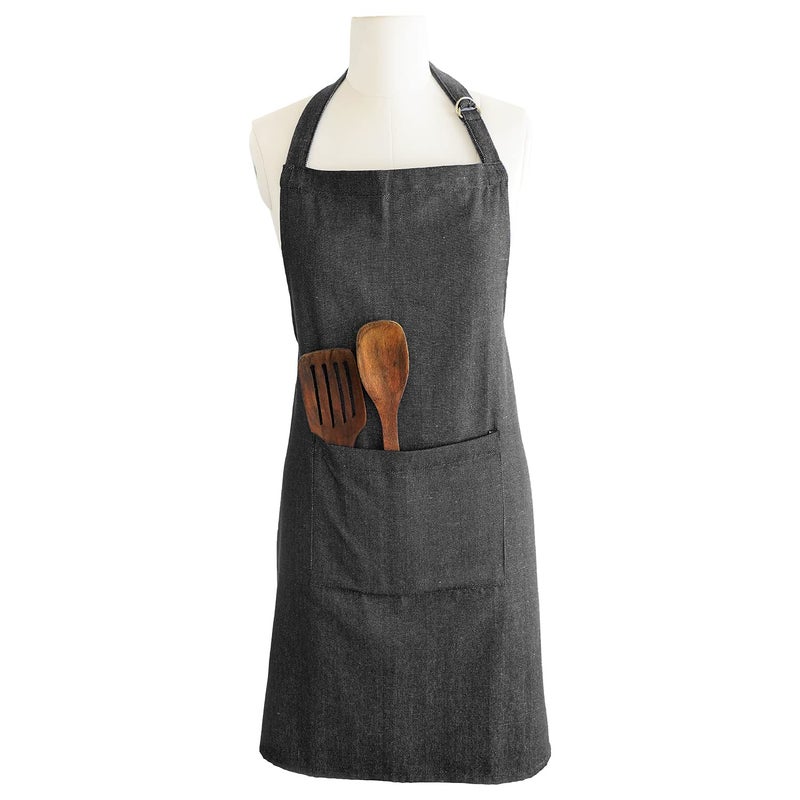 Ecotribe Set of 2 Cotton Apron for Kitchen-Adjustable Belt-Unisex Apron with Utility Pocket-Cooking Kitchen Apron-Free Size - Image 3