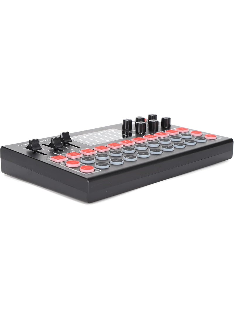 MUNTAQI M9 Live Sound Card – Professional Audio Mixer with Voice Changer, DJ Sound Effects, Bluetooth, Noise Reduction, All-in-One Podcast Equipment for Streaming, Recording, Karaoke, Gaming - Image 4