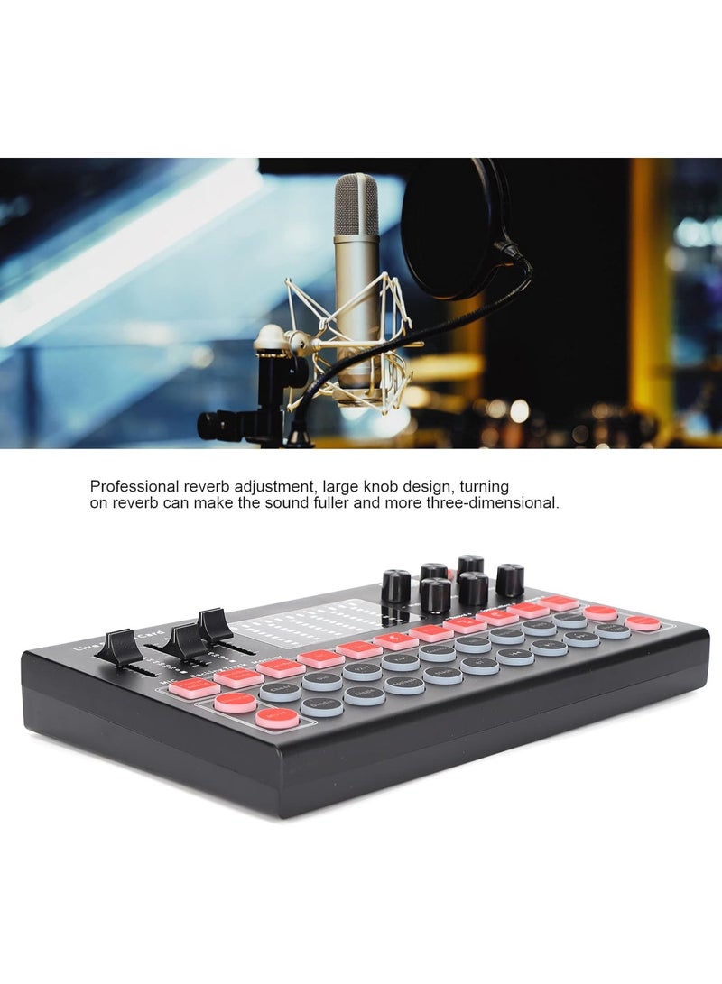 MUNTAQI M9 Live Sound Card – Professional Audio Mixer with Voice Changer, DJ Sound Effects, Bluetooth, Noise Reduction, All-in-One Podcast Equipment for Streaming, Recording, Karaoke, Gaming - Image 5