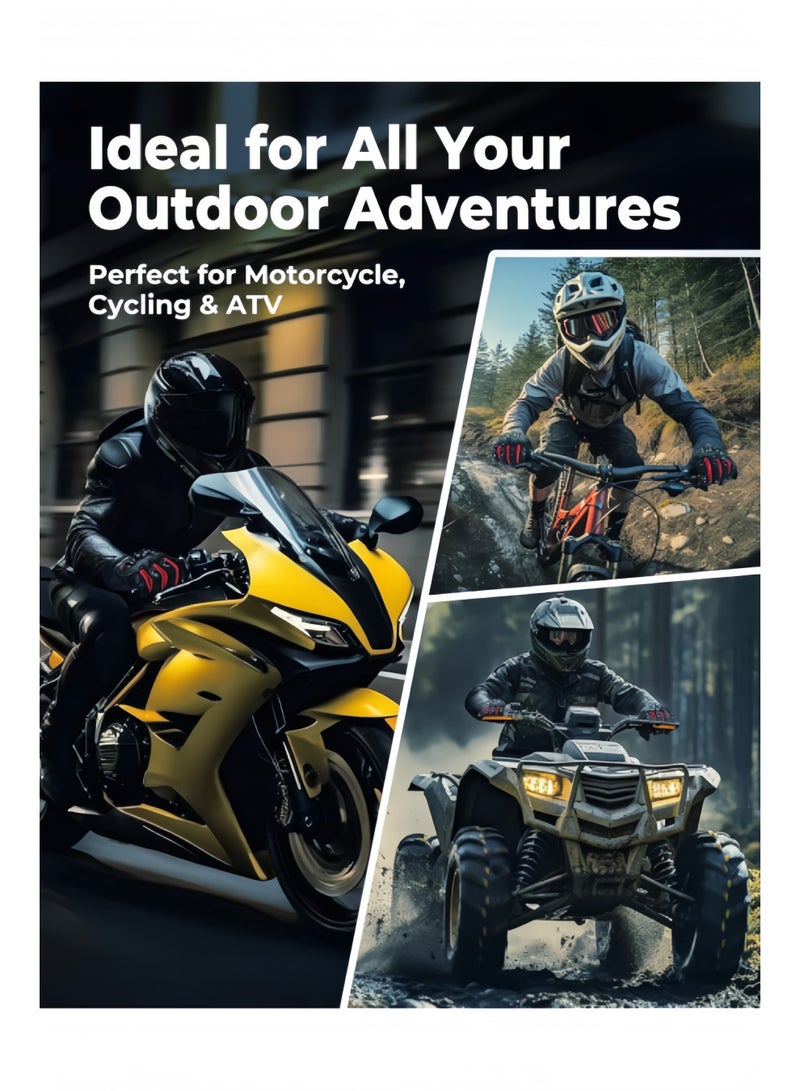Halamodo Motorcycle Gloves for Men, Touchscreen Cycling Gloves for Outdoor Sports On-Road Off-Road Mountain Motorcycle Motorcross Motorbike Dirt Bike Bicycle Racing - Image 5