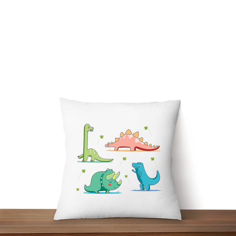 ASHVAH ASHVAH Funny Dinosaurs Cartoon CushionPillow Cover with Filler Milk Mug Return Gift for Kids Children Birthday  - Image 4