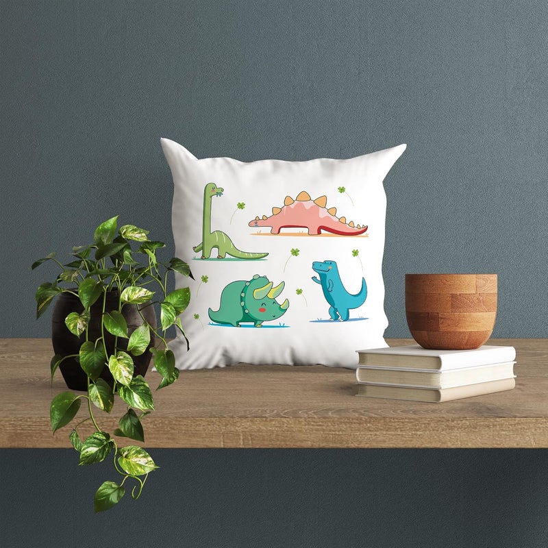 ASHVAH ASHVAH Funny Dinosaurs Cartoon CushionPillow Cover with Filler Milk Mug Return Gift for Kids Children Birthday  - Image 3