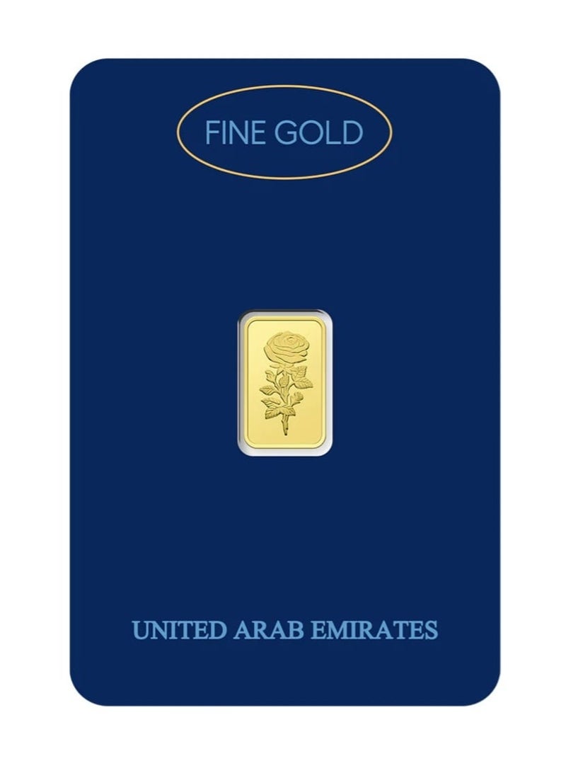 KHUSHBOO JEWELS FINE GOLD BAR 1g 24K 999.9 PURE - Image 1