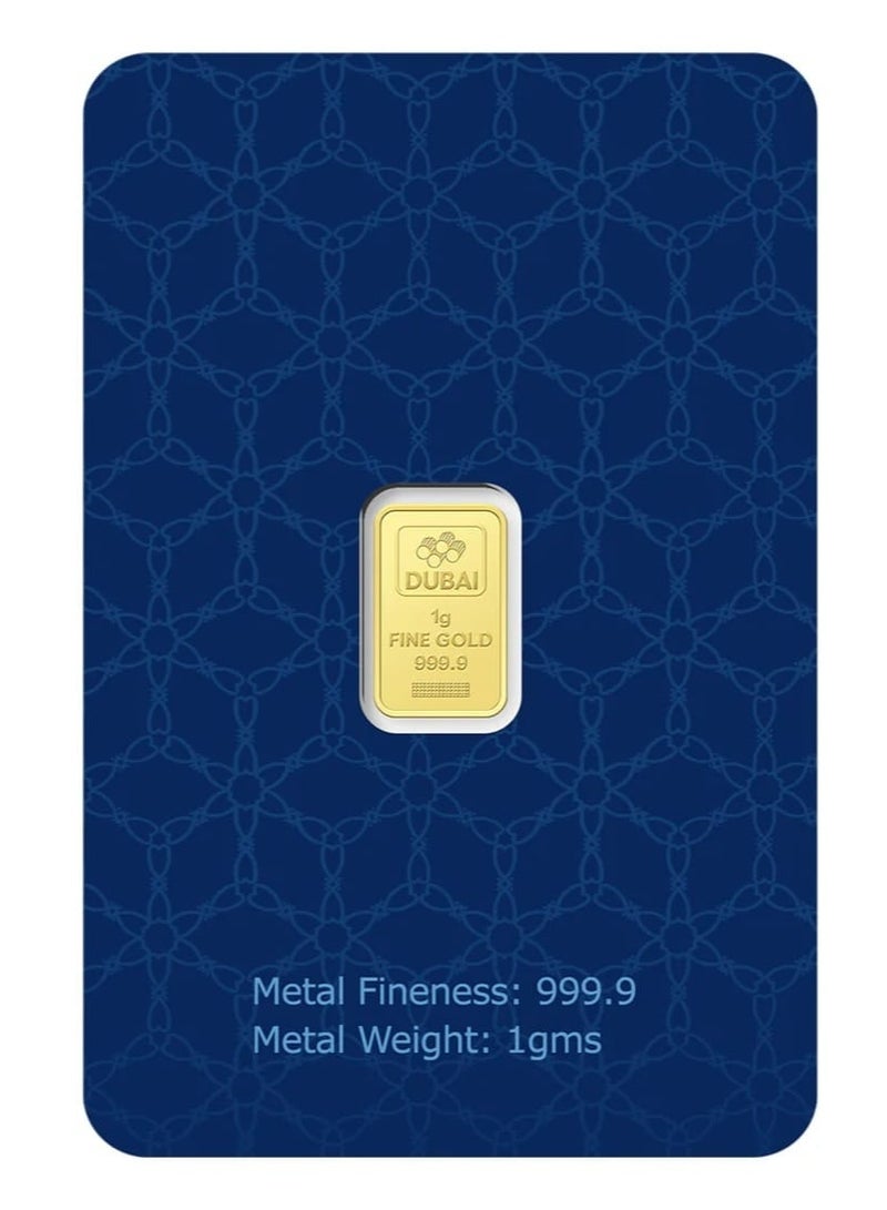 KHUSHBOO JEWELS FINE GOLD BAR 1g 24K 999.9 PURE - Image 2