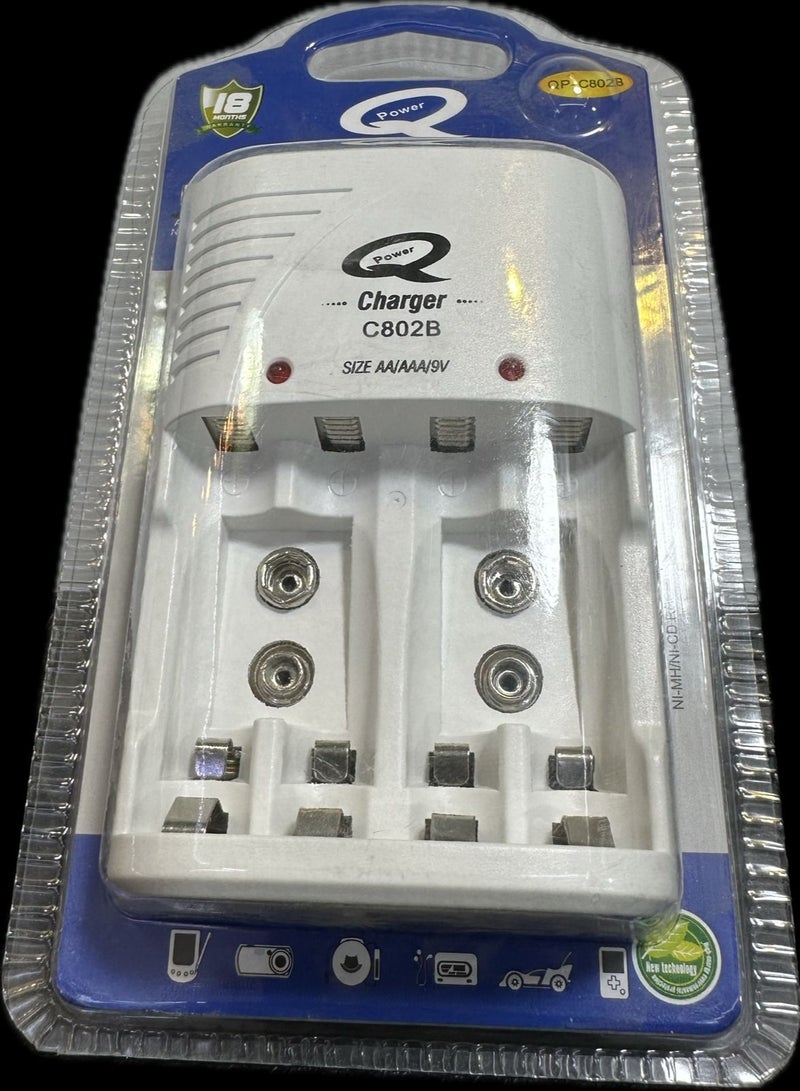 Lecxo LECXO QUICK BATTERIES CHARGER FOR AA/AAA/9V/Ni-MH/Ni-Cd 