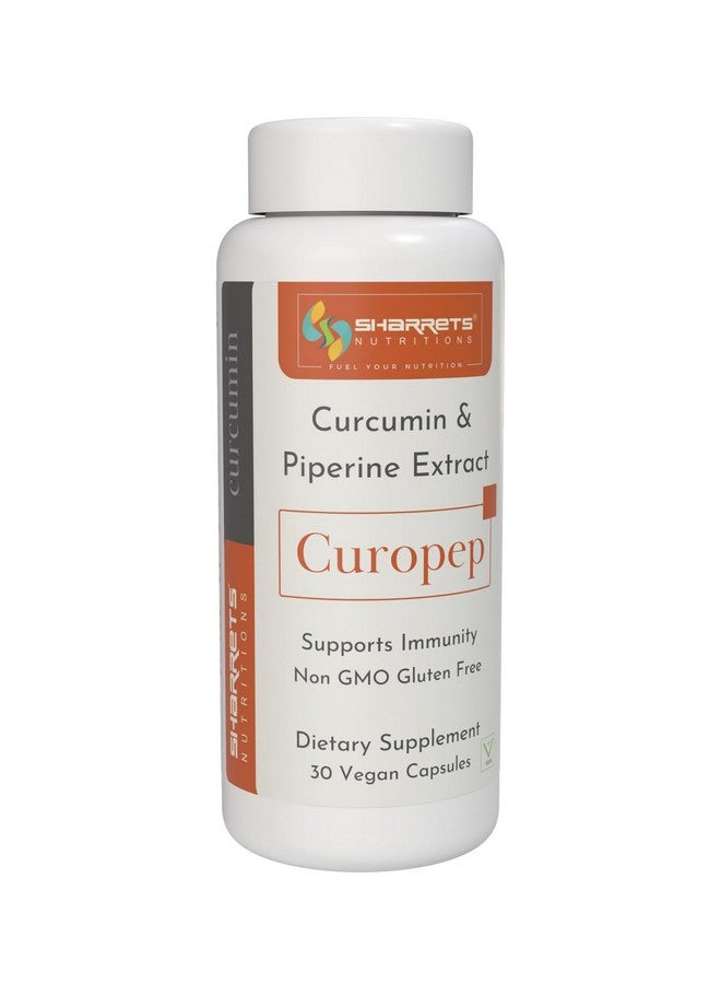 Sharrets Curopep Capsules (2 x30's) : Harness the Power of Turmeric Curcumin & Piperine for Holistic Well-Being. - Image 2