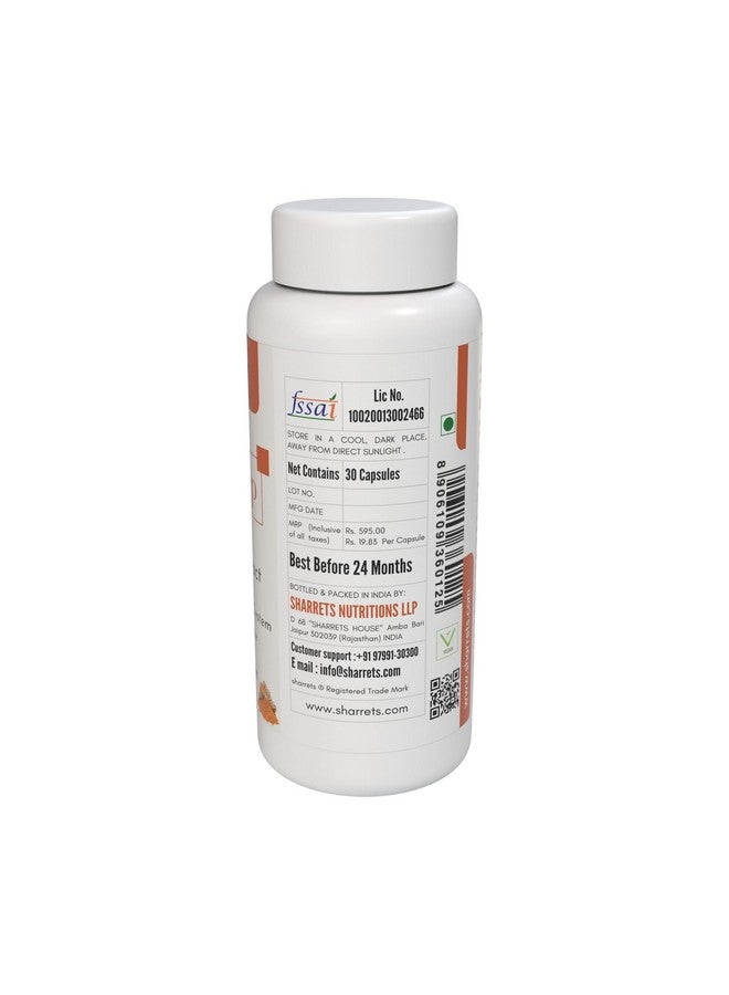 Sharrets Curopep Capsules (2 x30's) : Harness the Power of Turmeric Curcumin & Piperine for Holistic Well-Being. - Image 3