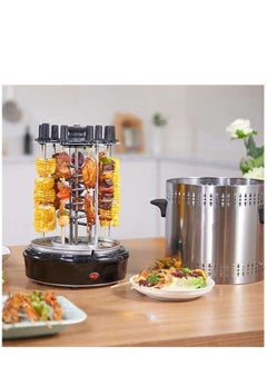 Stainless Steel Vertical Electric BBQ Grill with 360 Degree Automatic Rotating Rotisserie gas Free Timer and 5 Skewers for Kebabs - pzsku/Z68A6ECC98A6AFF95371DZ/45/_/1703439938/1b3b041c-8bda-4e6b-8317-7ad0e3a033bf