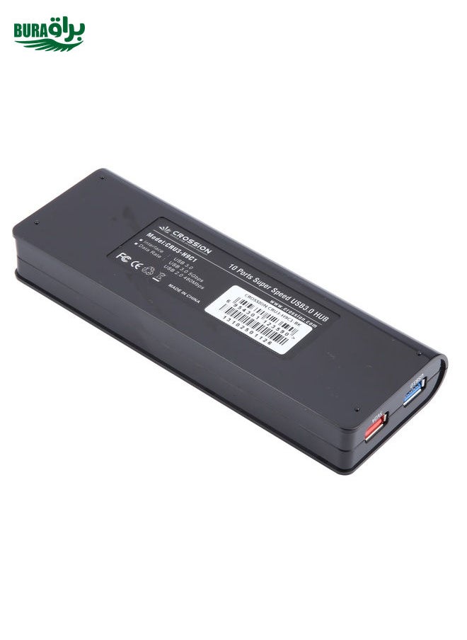 BURAQ ORICO CRU3-H9C1 10 Port USB3.0 12V 4A HUB Power Adapter, Plug:AU Plug  - Image 4