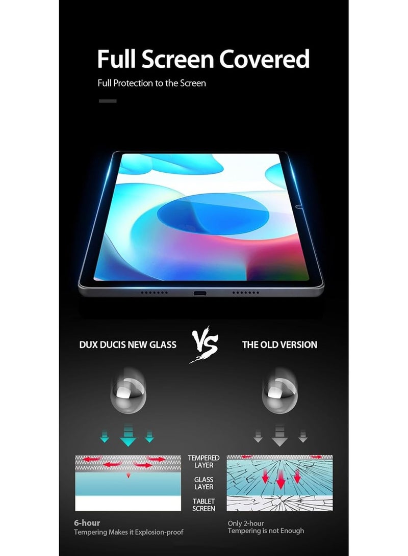 Techie Realme pad 10.4 inch 2021 HD Clear Tempered Glass Screen Protector Bubble Free Easy Installation - Image 4