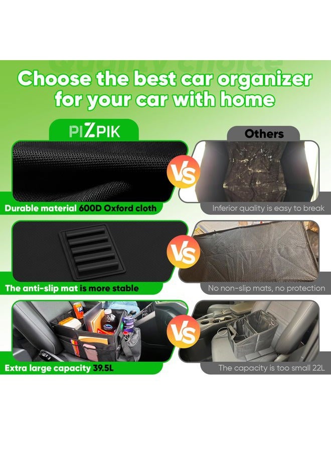 Plzpik Large Car Seat Organizer with Removable Cooler Bag for the Front or Back Seat for Kids and Adults.Versatile for Use in Multiple Scenarios. - Image 3