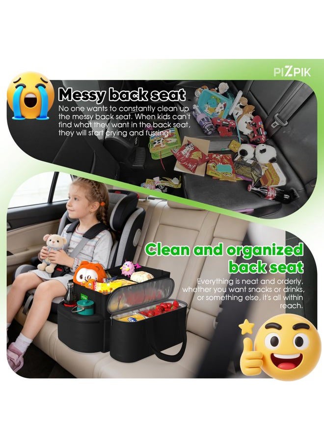 Plzpik Large Car Seat Organizer with Removable Cooler Bag for the Front or Back Seat for Kids and Adults.Versatile for Use in Multiple Scenarios. - Image 2