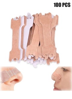 HY Nasal Strips for Snoring, 100 Pcs Nose Strips for Breathing Sleeping Help Stop Snoring Relieve Nasal Congestion Nasal Strips Snoring Devices for Men Women Anti Snore Strips  - Image 1
