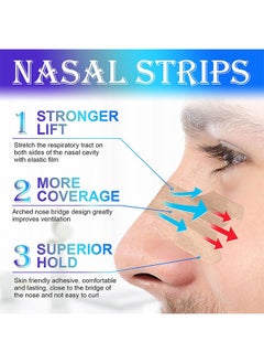 HY Nasal Strips for Snoring, 100 Pcs Nose Strips for Breathing Sleeping Help Stop Snoring Relieve Nasal Congestion Nasal Strips Snoring Devices for Men Women Anti Snore Strips  - Image 3