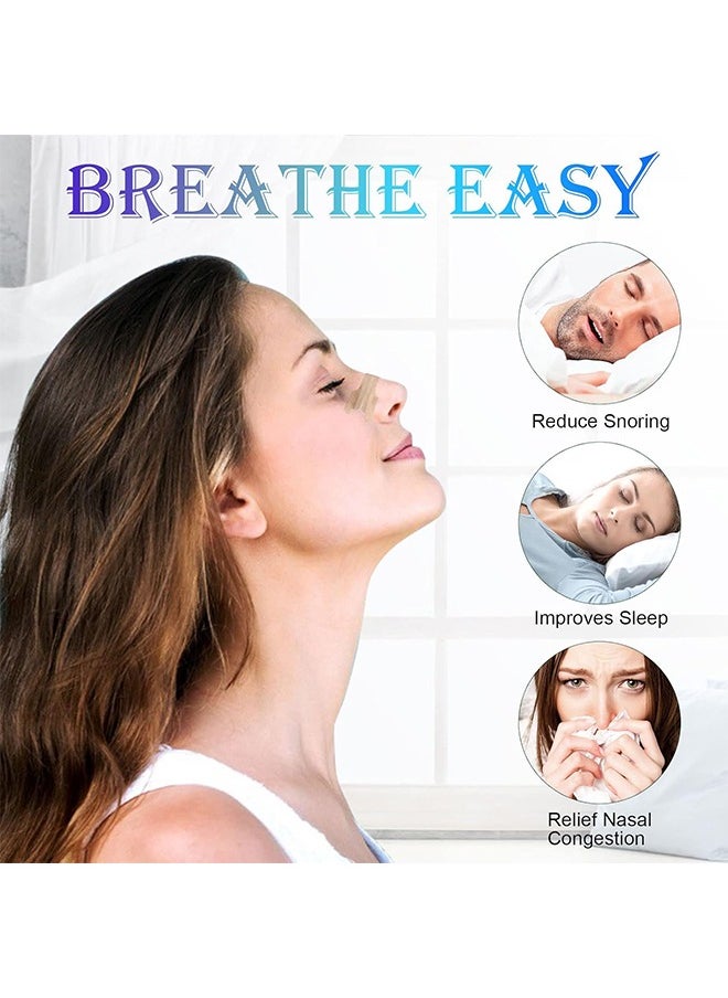 HY - Nasal Strips for Snoring, 100 Pcs Nose Strips for Breathing Sleeping Help Stop Snoring Relieve Nasal Congestion Nasal Strips Snoring Devices for Men Women Anti Snore Strips - Image 1