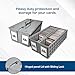 BCW 2Row Graded Card Storage Box Gray Stackable PSA Slab Case with Lid Handle Compatible with PSA BGS SGC CSG HGA Includes Card Bin Partitions - Image 4