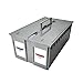 BCW 2Row Graded Card Storage Box Gray Stackable PSA Slab Case with Lid Handle Compatible with PSA BGS SGC CSG HGA Includes Card Bin Partitions - Image 3