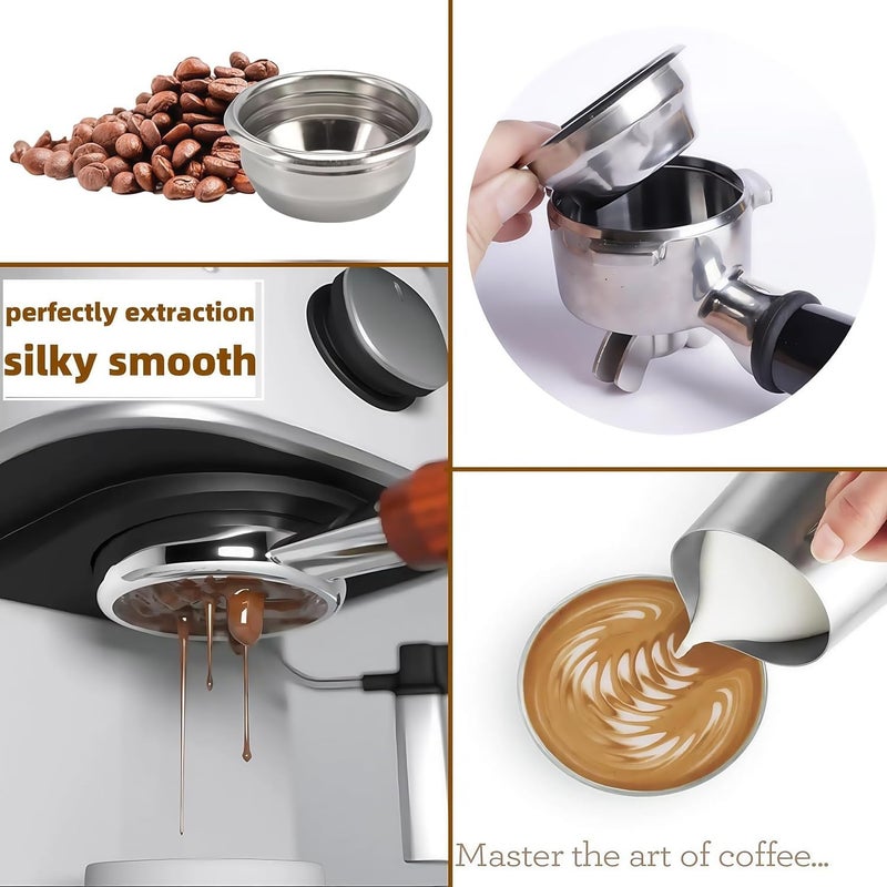 cdipkif BES860XL Double Cup Dual Wall coffee Filter Basket compatible with Breville BES870/875/880/878/890/500/BES860XL Coffee Machine Pressurized Filter Basket basket Fits various Breville models - Image 4