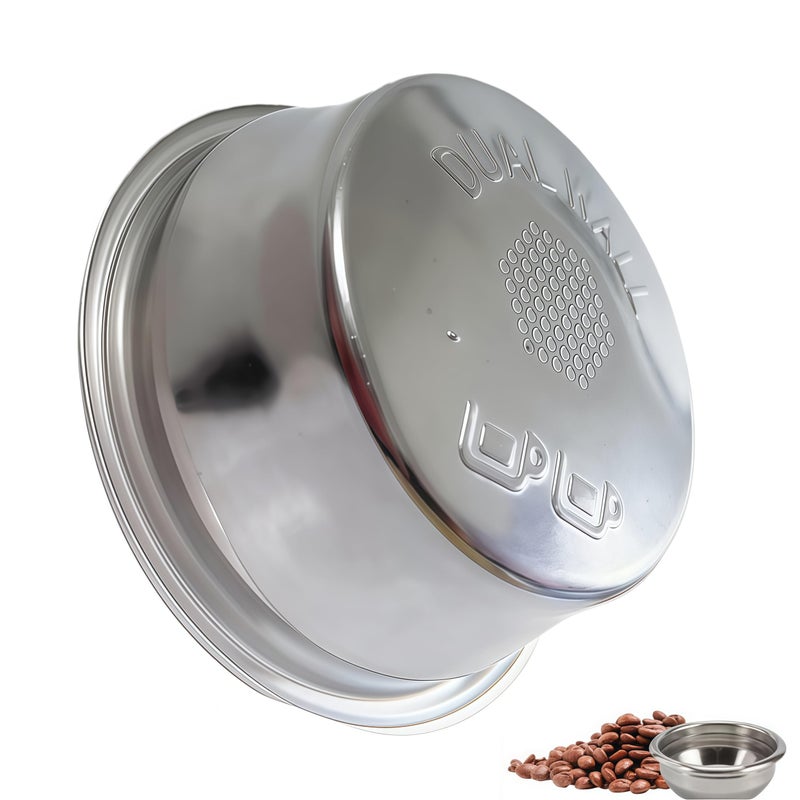 cdipkif BES860XL Double Cup Dual Wall coffee Filter Basket compatible with Breville BES870/875/880/878/890/500/BES860XL Coffee Machine Pressurized Filter Basket basket Fits various Breville models - Image 1