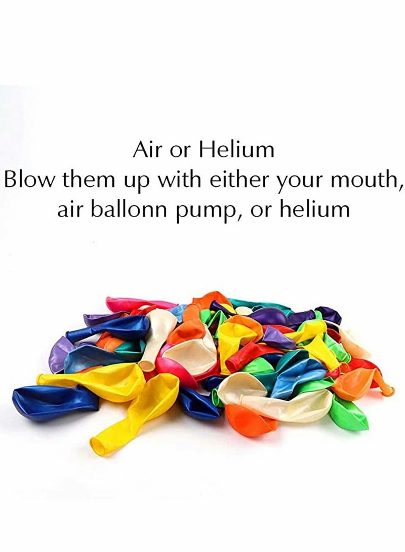 KASTWAVE 120 Pcs Colorful Balloons Set 12 Inches 12 Kinds of Rainbow Party Latex Balloons - Image 3
