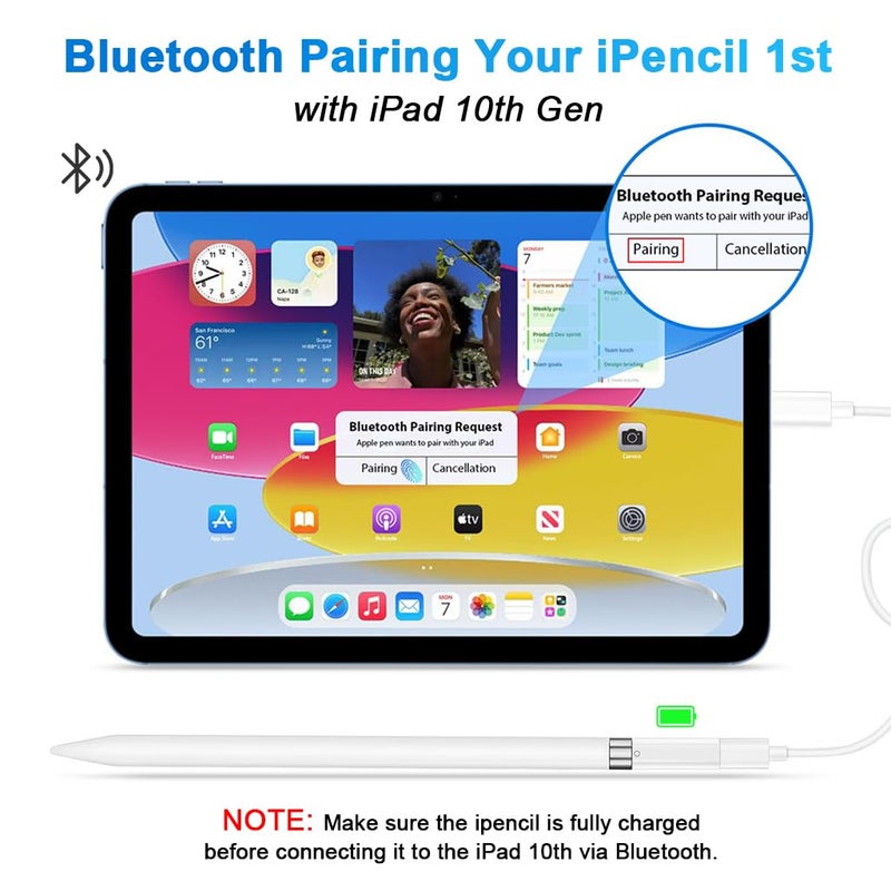 ZORBES® Charging Adapter for Pencil 1st Gen Type C to Light-ing Adapter, Type C Female to Light-ning Female Adapter, Support Bluetooth Connectivity, Plug and Go, with Light Indicator - Image 4