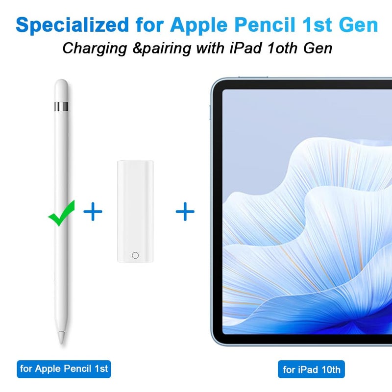 ZORBES® Charging Adapter for Pencil 1st Gen Type C to Light-ing Adapter, Type C Female to Light-ning Female Adapter, Support Bluetooth Connectivity, Plug and Go, with Light Indicator - Image 2