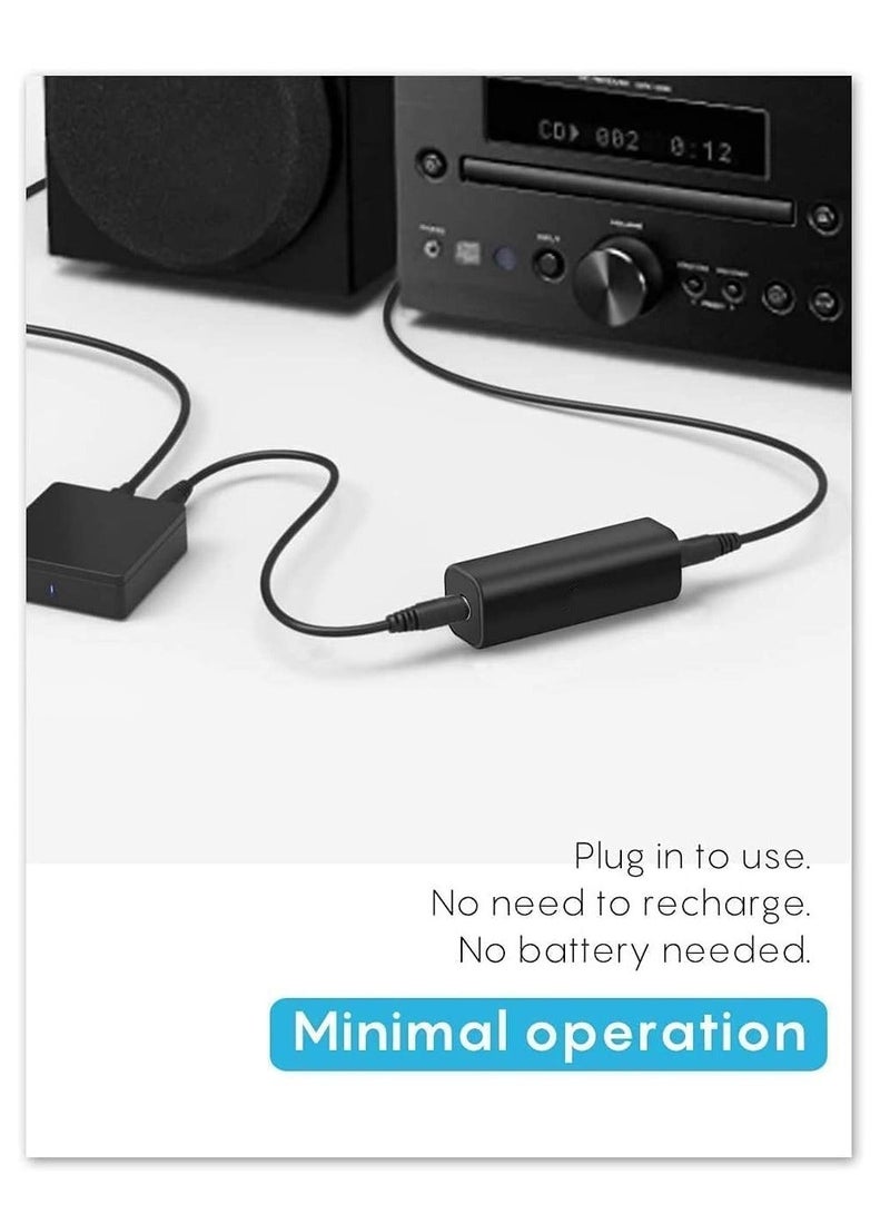 2 Packs Ground Loop Noise Isolator for Car Audio or Home Stereo System Eliminate Buzzing Noise Eliminating Audio Noise Effectively Portable and Easy to Use Ground Loop Isolator with 3.5mm Audio Cable - Image 3