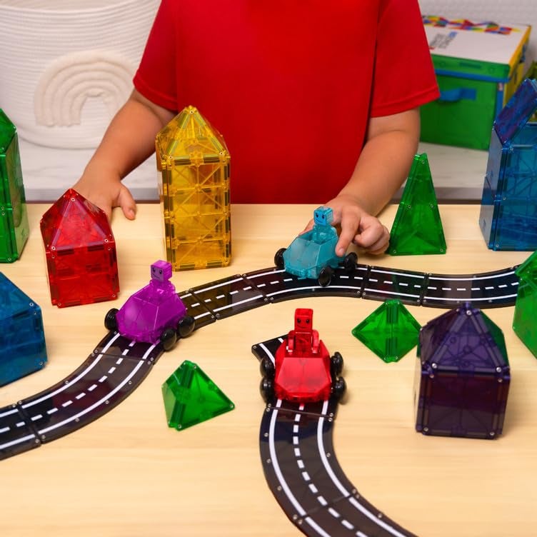 Magna-Tiles Dashers 6-Piece Magnetic Construction Set, The Original Magnetic Building Brand, Small - Image 2