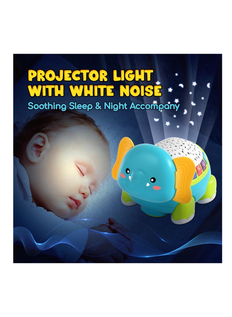 Excefore Crawling Musical Elephant Toys for 0-12 Months, Baby Toys 6 Months Plus, Toddler Sound Toys with Projector Light, Learning Gifs Toys for Boys Girls 1 Year Old - Image 4